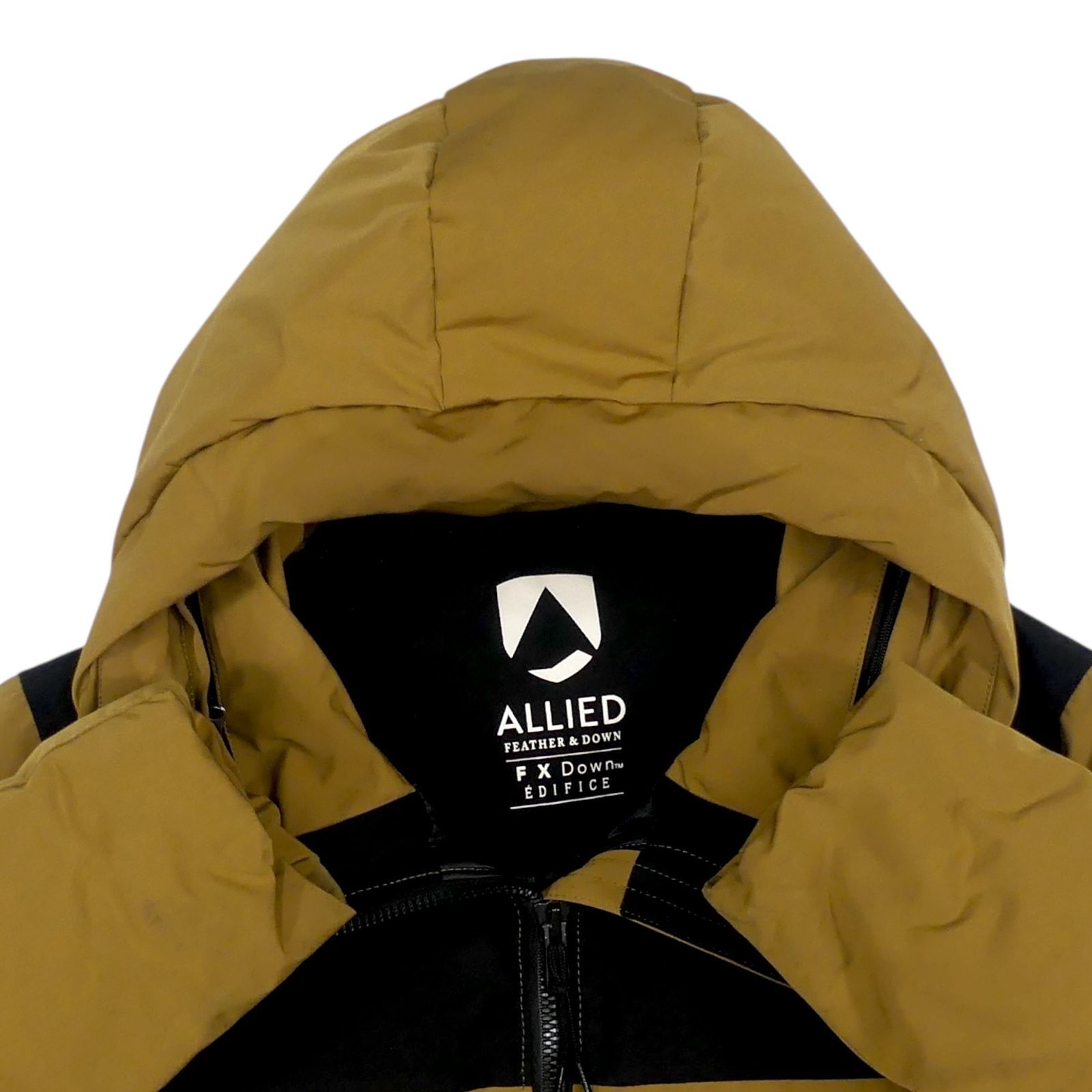 EDIFICE エディフィス ダウンジャケット M ALLIED アウトドア 茶 黒 