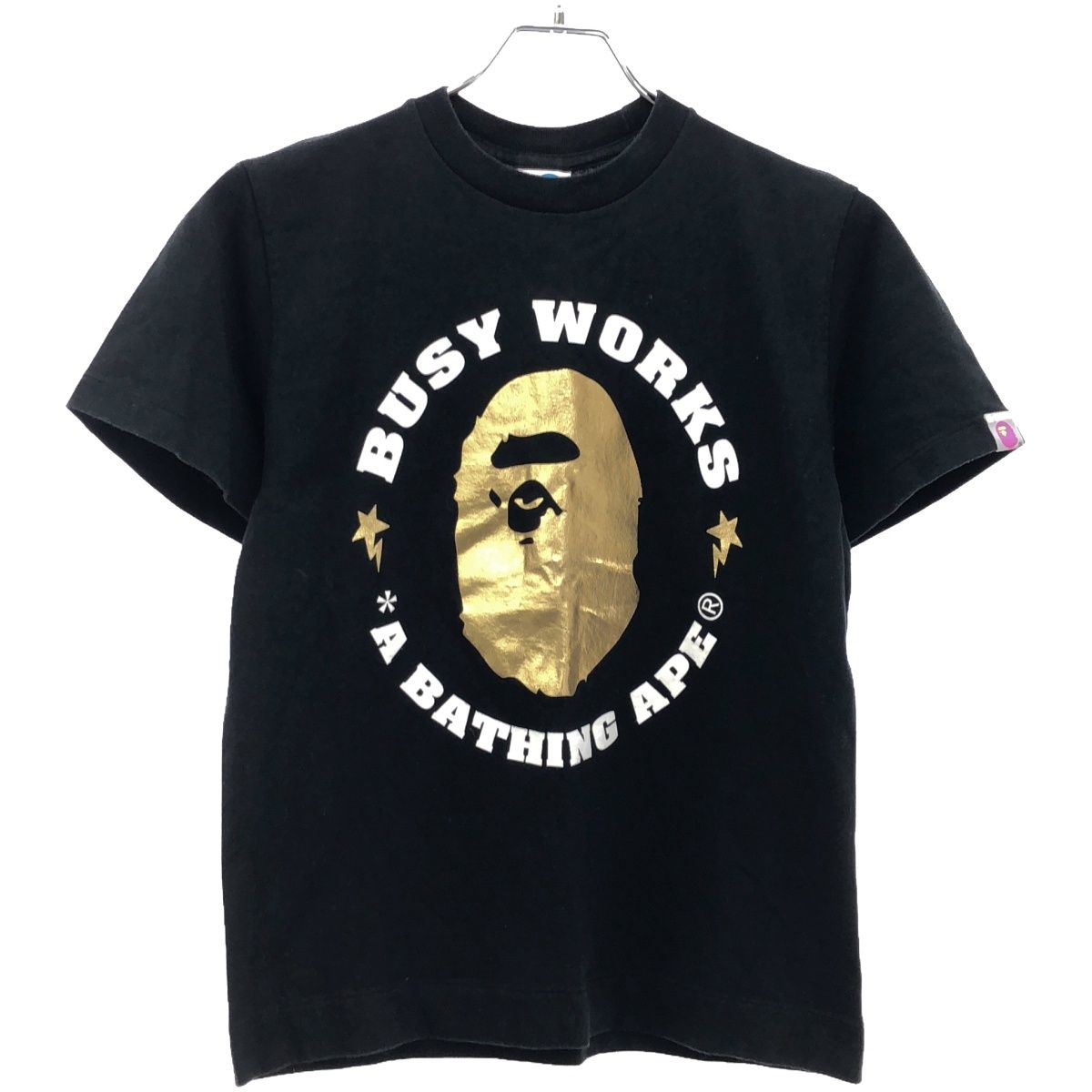 APEE by A BATHING APE ア ベイシング エイプ 箔プリントクルー