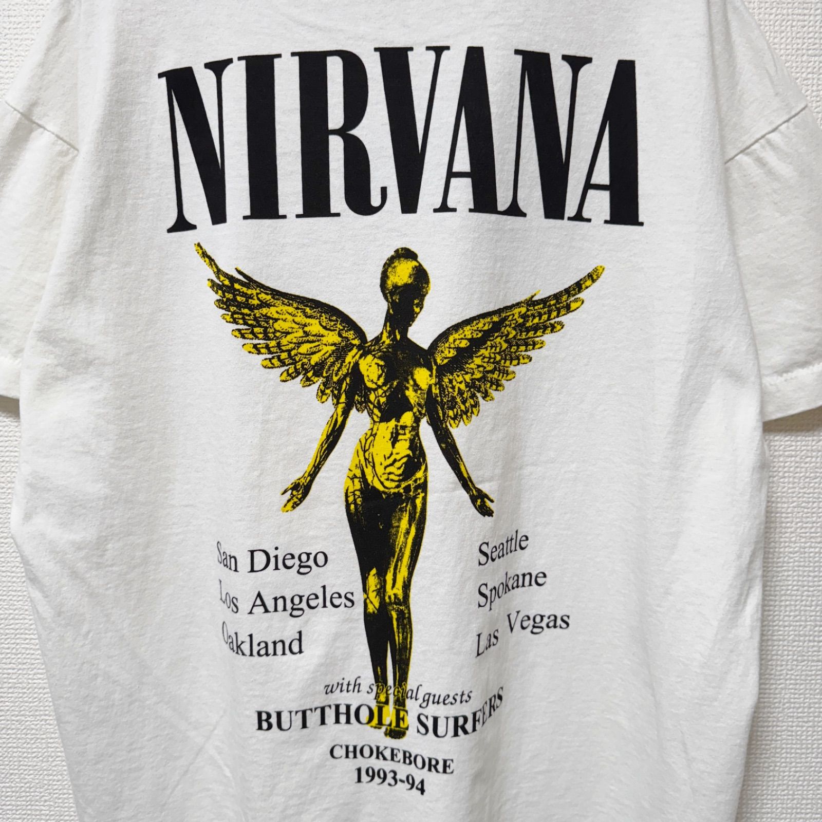 NIRVANA 1992年製 GIANT Tシャツ Lサイズ NIRVANA 1992年製 GIANT Tシャツ Lサイズ