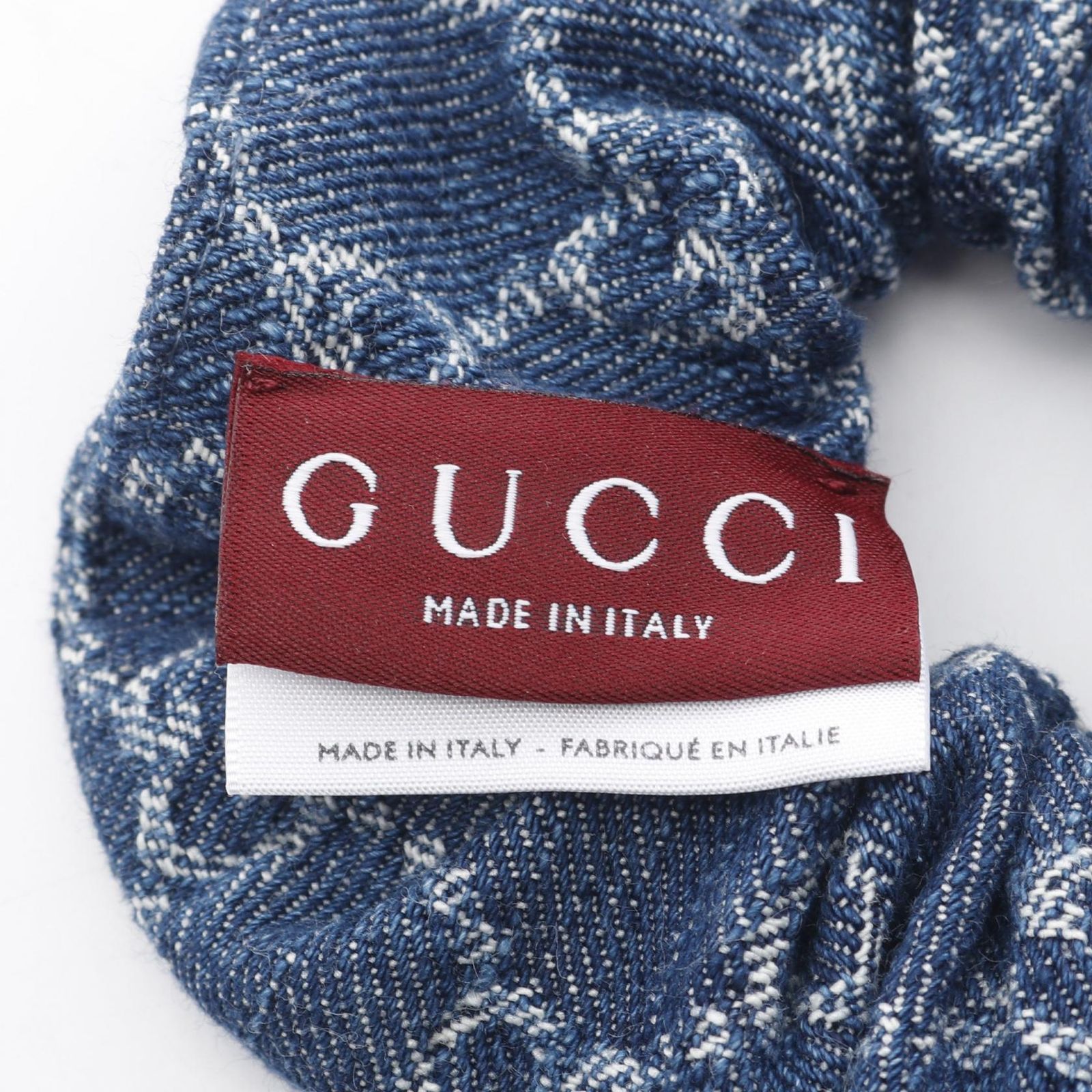 グッチ GUCCI GGデニム シュシュ 8102043GAOI4068 デニムブルー