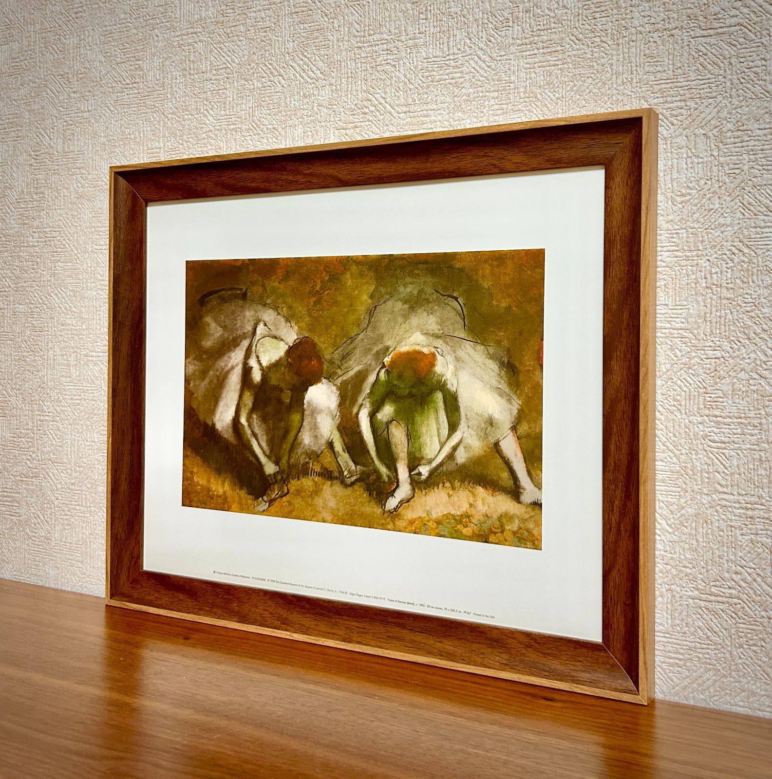 ドガ　バレリーナ油彩額縁 新品☆額縁付アートポスター☆エドガー・ドガ☆Edgar Degas