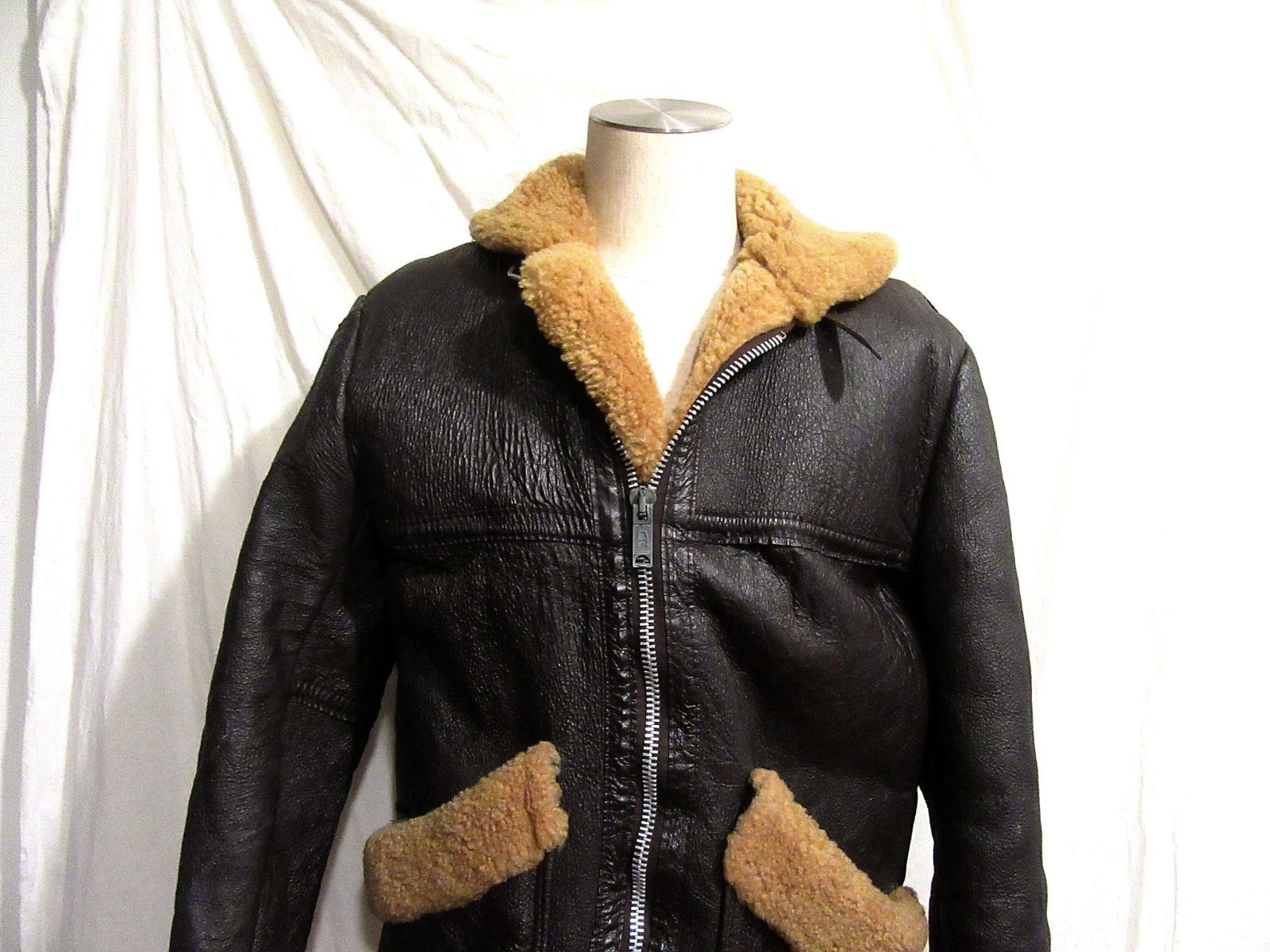 RAF IRVIN アービン イギリス軍 ムートン レザー フライトジャケット