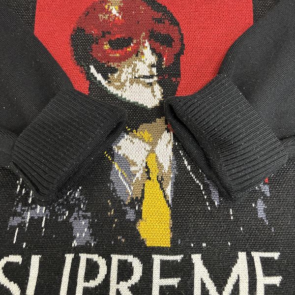 SUPREME アメリカン・サイコ ニットセーター Supreme☆洗練された芸術☆アメリカンサイコセーター (Supreme