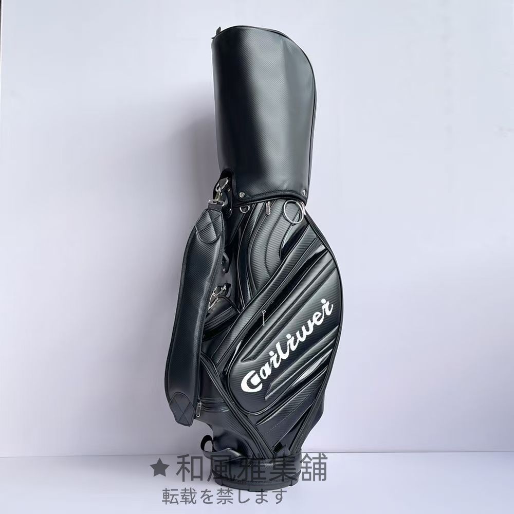cailiwei ゴルフ キャディバッグ 自立型 ゴルフバッグ 安定感 防水耐摩耗性 撥水性 練習用 ブラック ホワイト