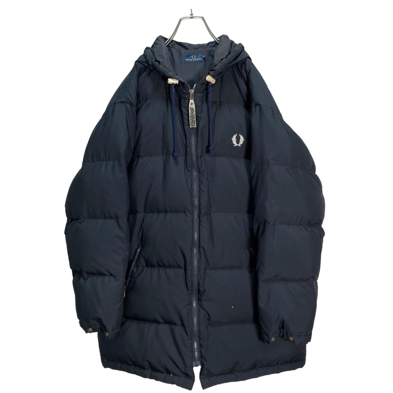 最終値下げ　FRED PERRY ウールジャケット 90s FRED PERRY hooded long down jacket - メルカリ