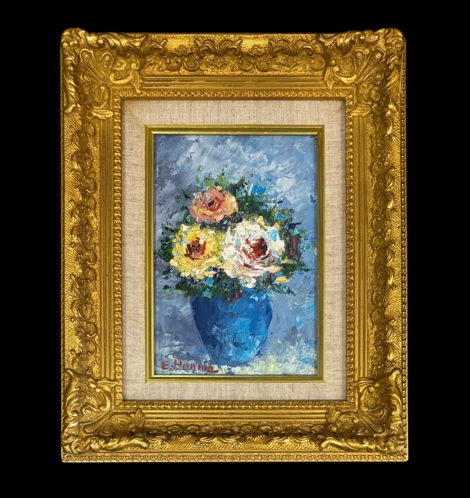 手書き油絵 花瓶の花 額付 絵画 インテリア 油彩画 手書き油絵 花瓶の花 額付 絵画 インテリア 油彩画｜Yahoo