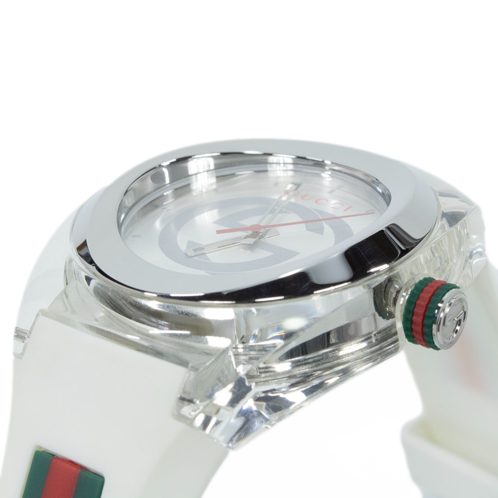 グッチ 腕時計 SYNC メンズ インターロッキングG シェリーライン 白色系 GUCCI SYNC メンズ 腕時計 インターロッキングG シェリーライン