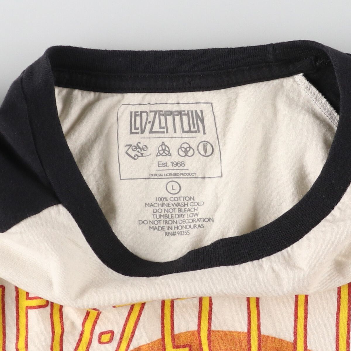古着 LED ZEPPELIN レッドツェッペリン 七分袖 ラグラン バンドT