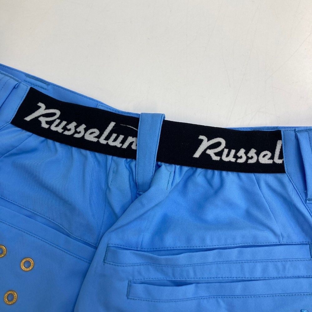 サイズ：4 RUSSELUNO ラッセルノ ハーフパンツ ルチャ ブルー系