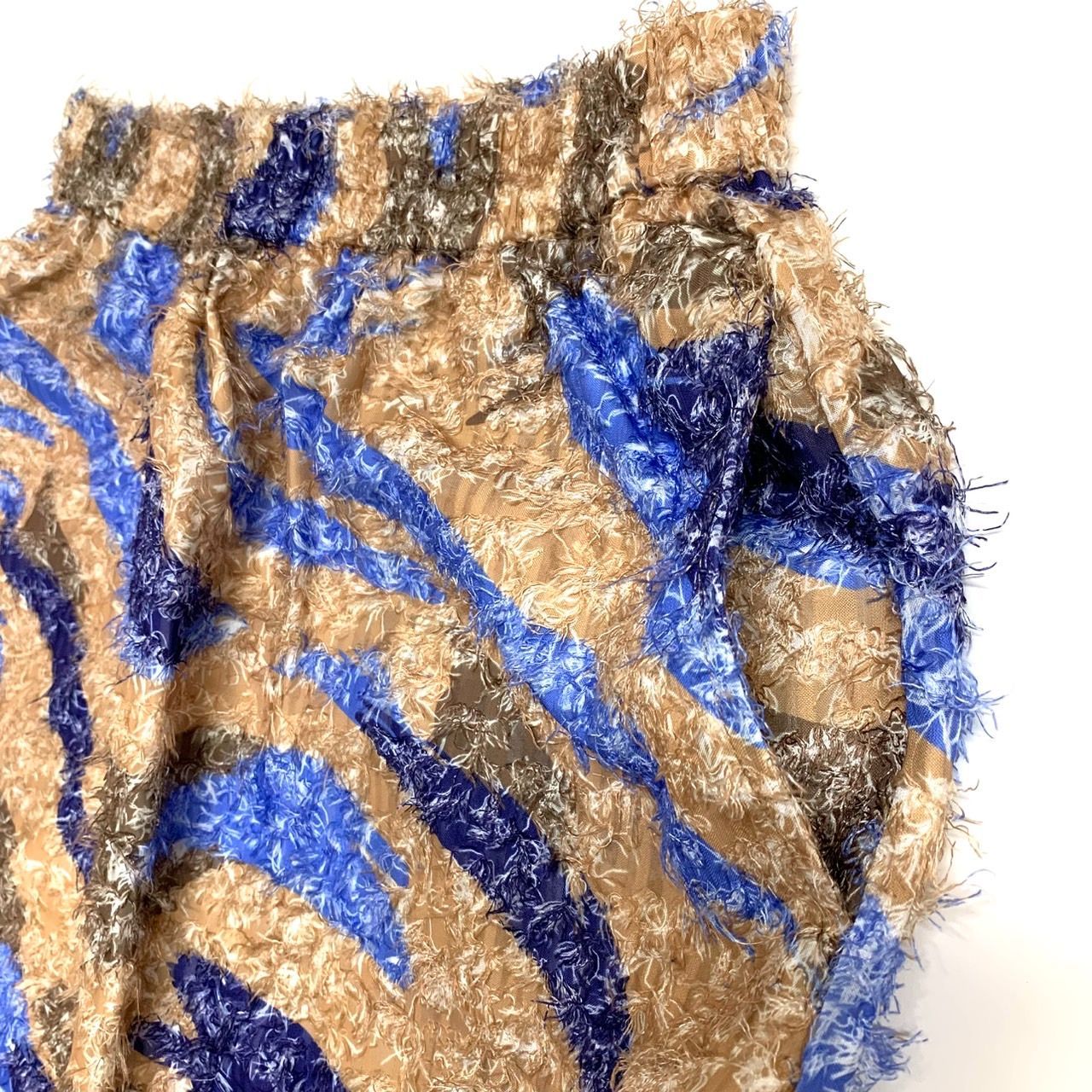 R&D.M.Co- 未使用 ガーメントダイコットンシルクギャザーゴムスカート  