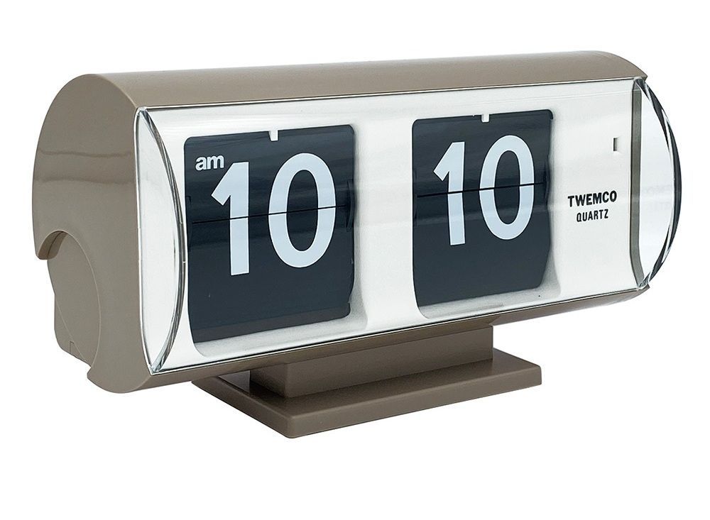 【送料無料】【あす楽】TWEMCO（トゥエンコ）QT-30T Grey 置き時計 Wallu0026Clock パタパタ時計