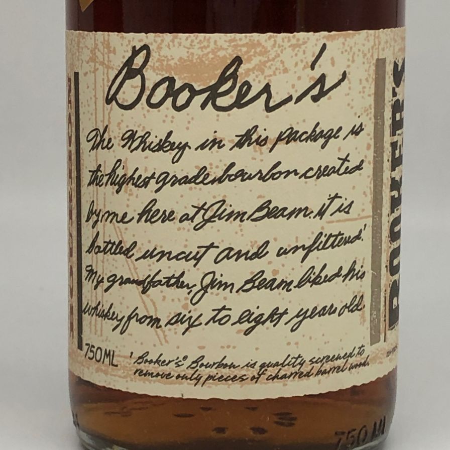 驚きの破格値，正規品 BOOKERS ブッカーズ バーボン ウイスキー 1999年