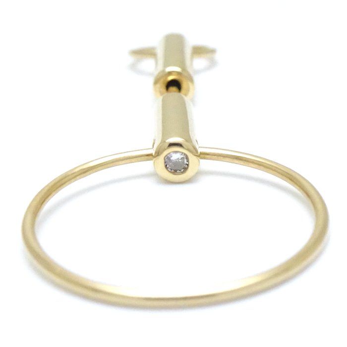 Hirotaka ヒロタカ ドアノッカー ピアス ダイヤモンド0.02ct 片方のみ