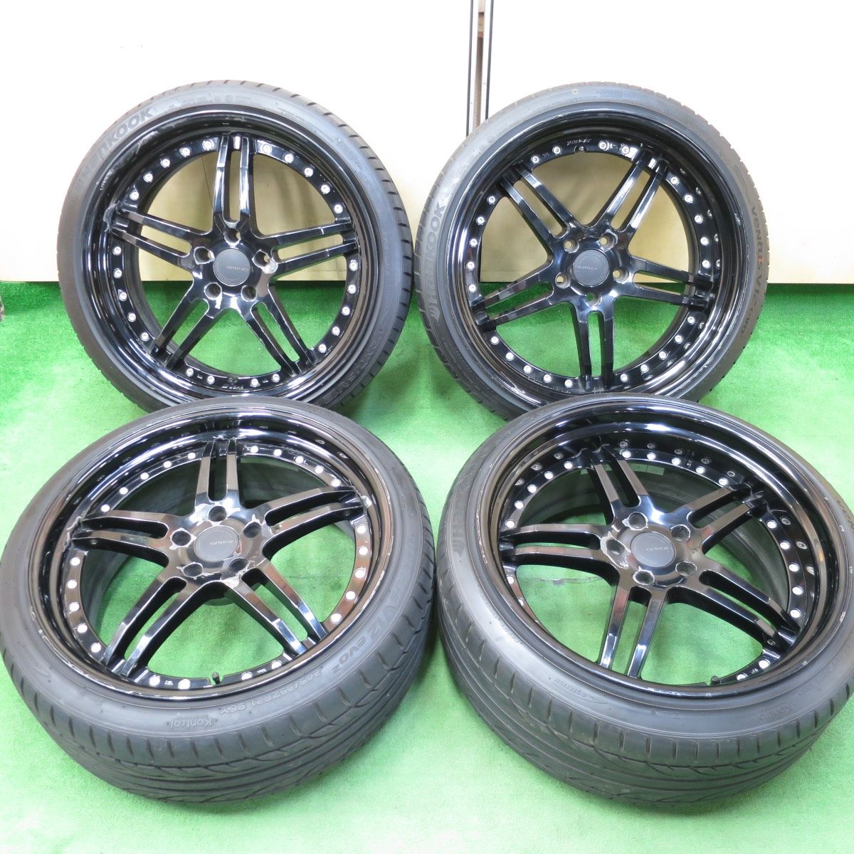 送料無料* バリ溝！9.5分☆レクサス等 WORK GNOSIS GS2 245/35R21 