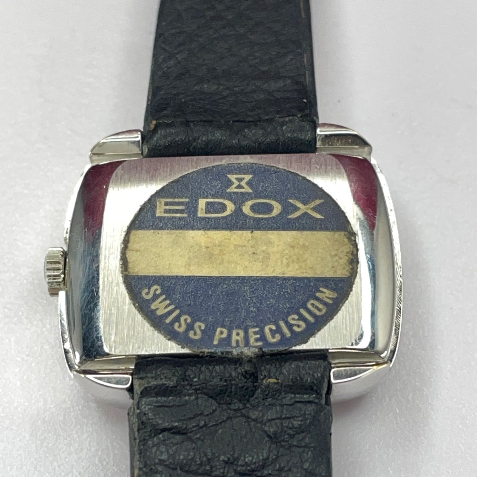 デッドストック 70s EDOX シェル文字盤 手巻 純正リューズ・尾錠 腕時計 デッドストック 70s EDOX 手巻 純正竜頭 スイス製 ユニセックス
