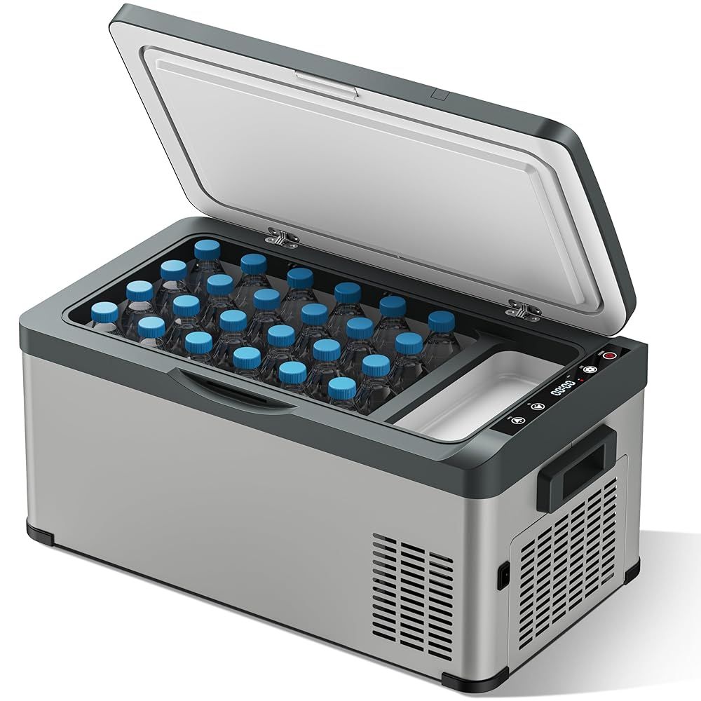 SUNPIE」車載冷蔵庫 25L ポータブル冷蔵庫 -22℃～10℃ 急速冷凍 3WAY