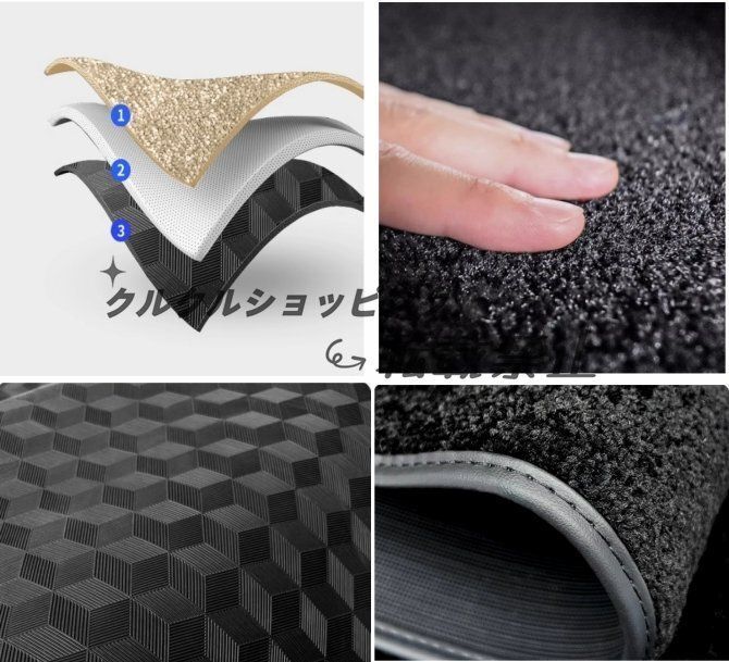 トヨタ アルファード ヴェルファイア 40系 2色選択 3列目 フロアマット 防水 耐摩擦 内装 1P ALPHARD VELLFIRE 2025- FFCRYSTALESIA_COM