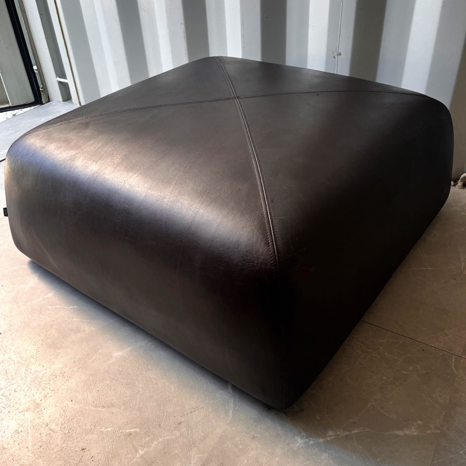 取付無料！アルフレックス PU 廃盤 北欧モダン 本革ダークブラウンスツールL✨ 取付無料！アルフレックス PU 廃盤 北欧モダン 本革ダーク
