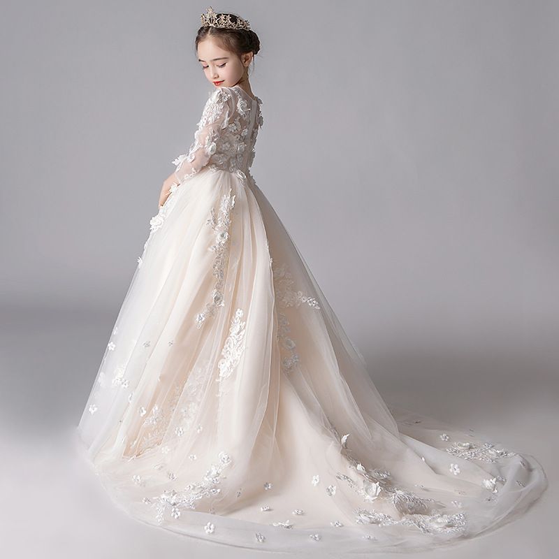 子供ドレス ピアノ 発表会 女の子 フォーマル ロングドレス 結婚式 卒業式 パーティー 結婚式 お誕生日 写真 プレゼント ジュニア ドレス お姫様 姫系 子供服 卒業式 yisha01