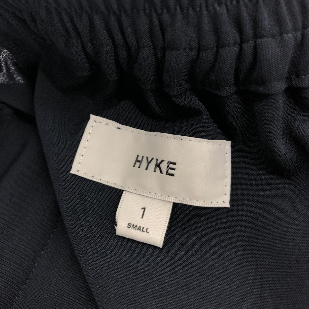 HYKE ハイク ストレッチワイドレッグ パンツ サイズ:1 222-12190-044 ネイビー  レディース 　240001109692