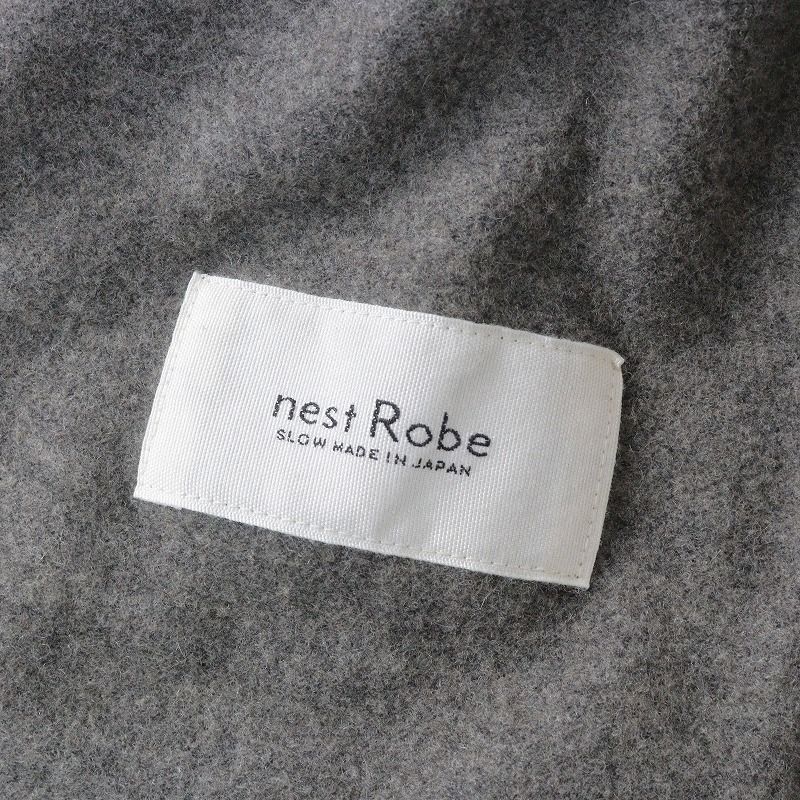 2020AW ネストローブ nest Robe ウールカシミヤ フリースライトコート 