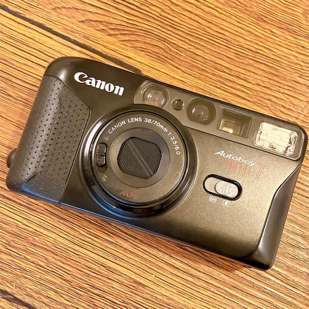【動作確認済】Canon Autoboy MINI T F0626-38ID y 完動品】Canon Autoboy MINI Tフィルムカメラ 動作確認済み