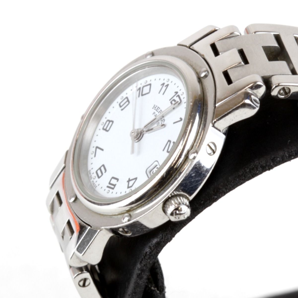 良品『USED』HERMES エルメス CL4.210 クリッパー 箱有 腕時計
