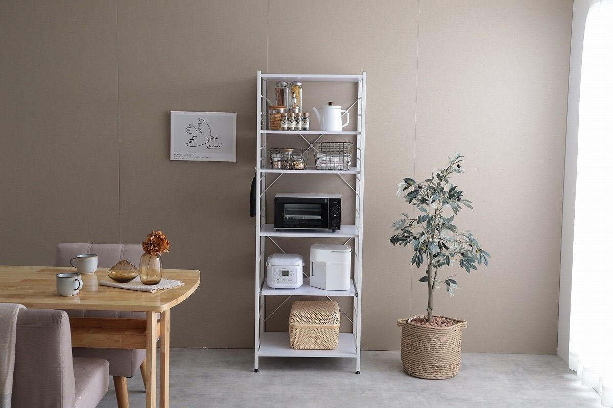 送料無料】【幅60cm】Cammy レンジラック 棚 最新 多目的ラック