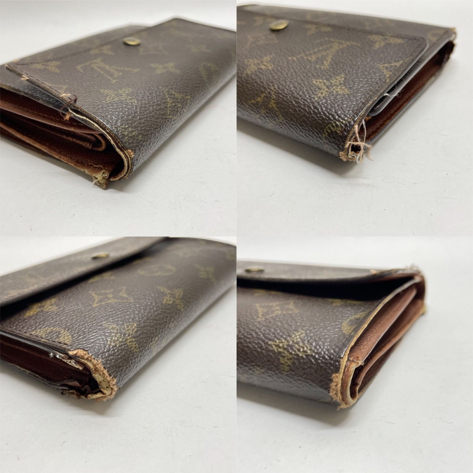 1821 LOUIS VUITTON ルイヴィトン モノグラム パピエ 三つ折り財布