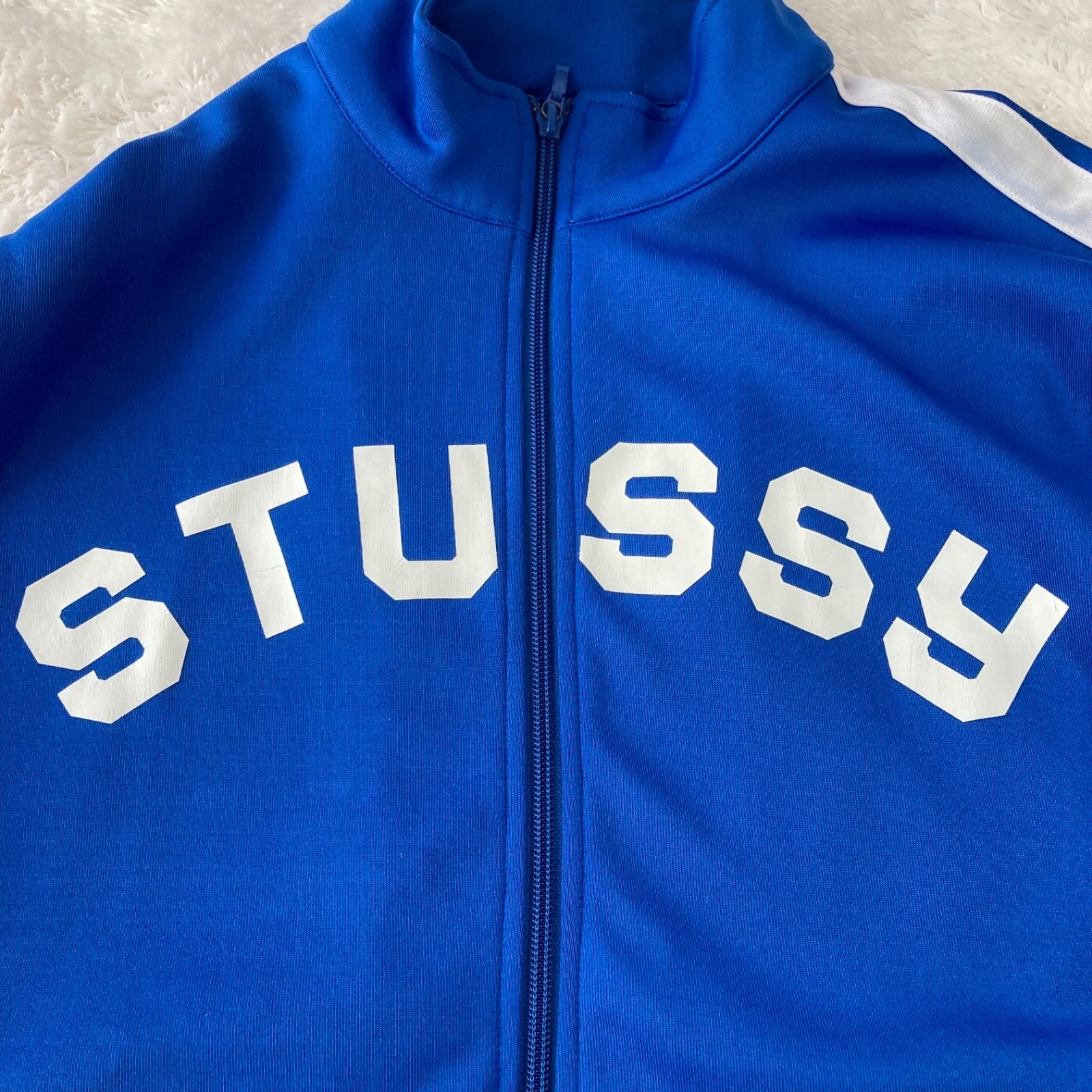 セール STUSSY ステューシー ジャージ ジャンパー ブルー 古着 - メルカリ