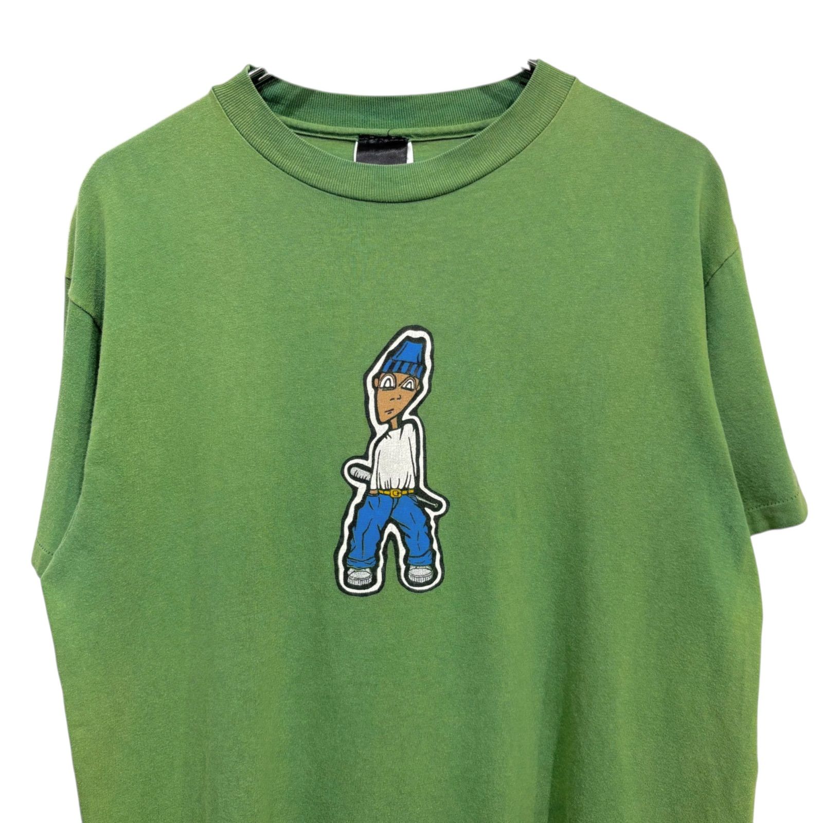 Rare】 90s Front Old Skate Print T-Shirt Made in USA 【M