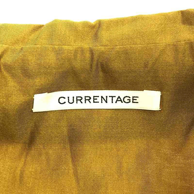 martinique / マルティニーク | CURRENTAGE / カレンテージ Silk Plain Open Color Shirt シルク オープンカラー ブラウス | F | ジンジャー | レディース martinique / マルティニーク | CURRENTAGE / カレンテージ Silk
