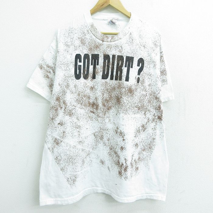 XL/古着 半袖 ビンテージ Tシャツ メンズ 00s MANZANITA SPEEDWAY 大きいサイズ コットン クルーネック 白他 ホワイト 【spe】 21aug27