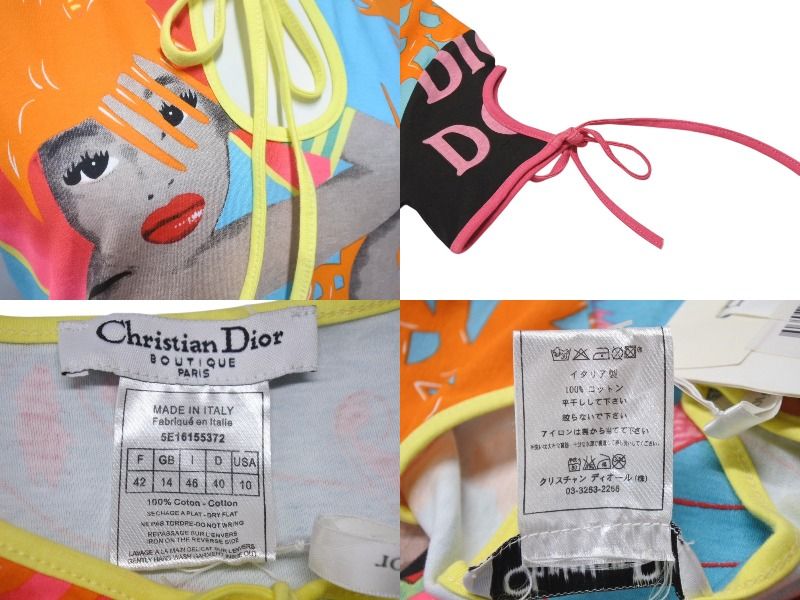ChristianDior クリスチャンディオール グラフィックプリントTシャツ