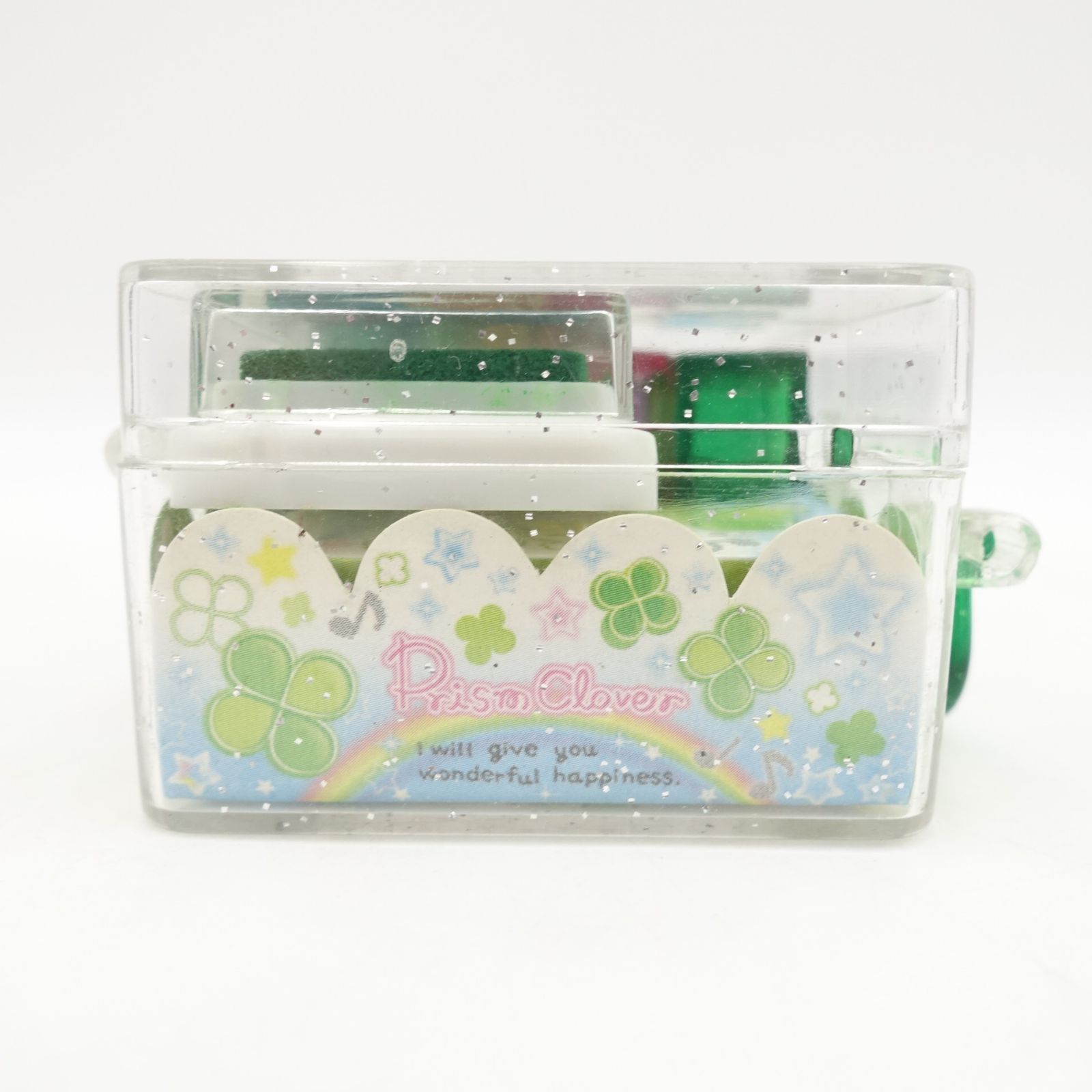 クローバー スタンプセット トランク型 平成レトロ 緑 グリーン 星