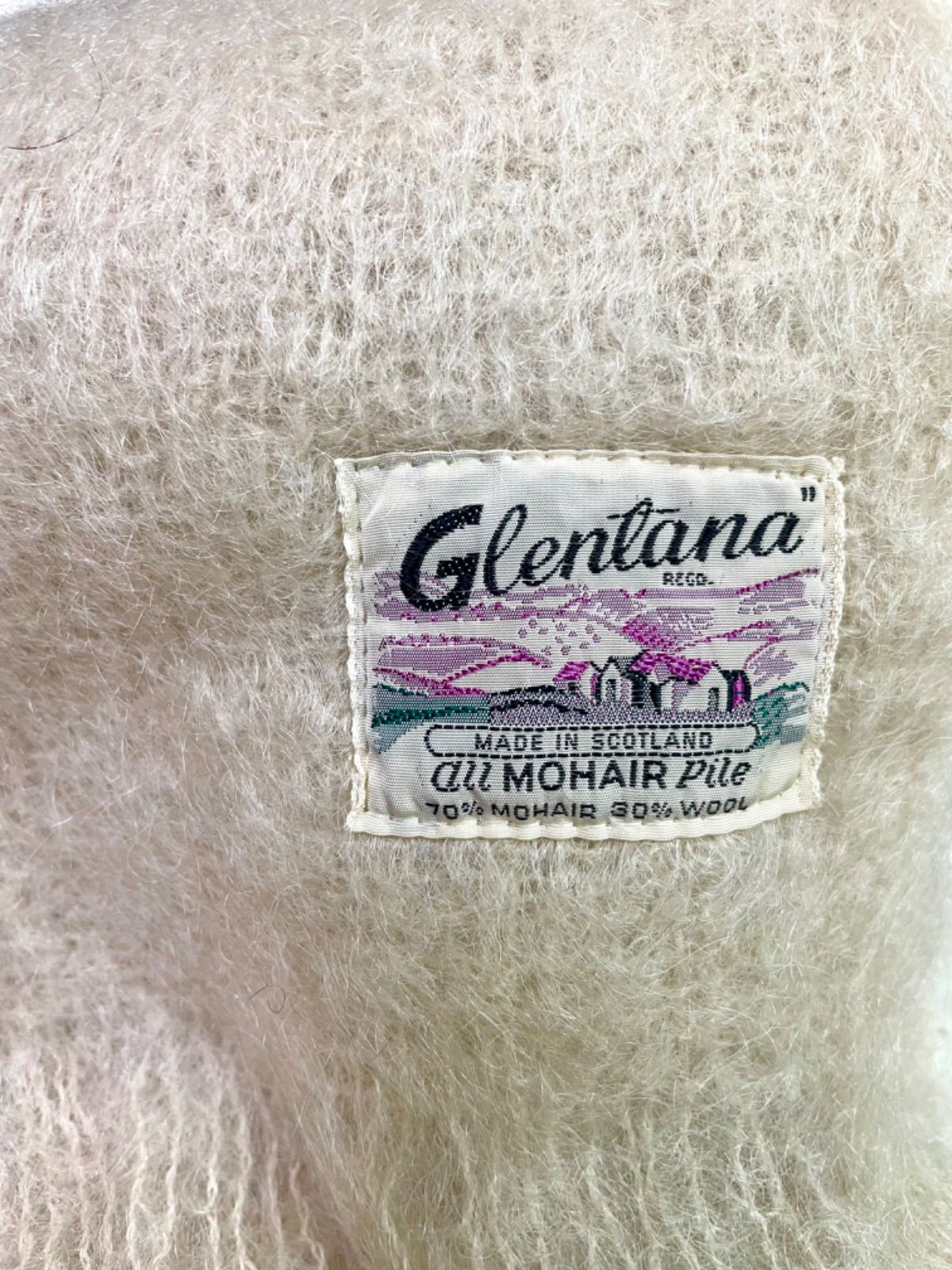 Glentana ヴィンテージ モヘア マフラー Glentana ヴィンテージ モヘア マフラー