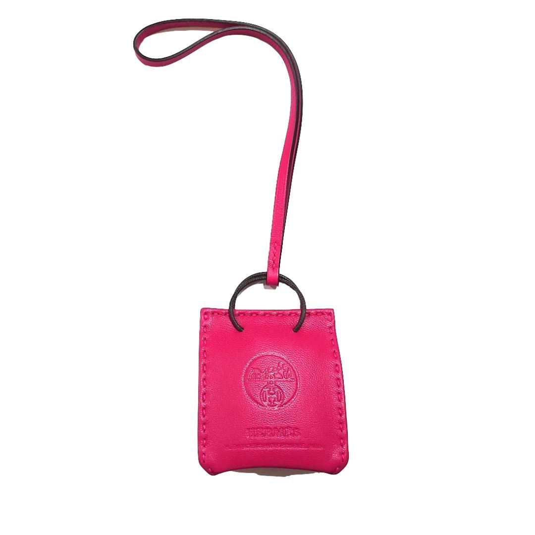【美品】HERMES エルメス サックオランジュ ピンク キーホルダー チャーム 楽天市場】【10%OFF】 エルメス バッグチャーム サック