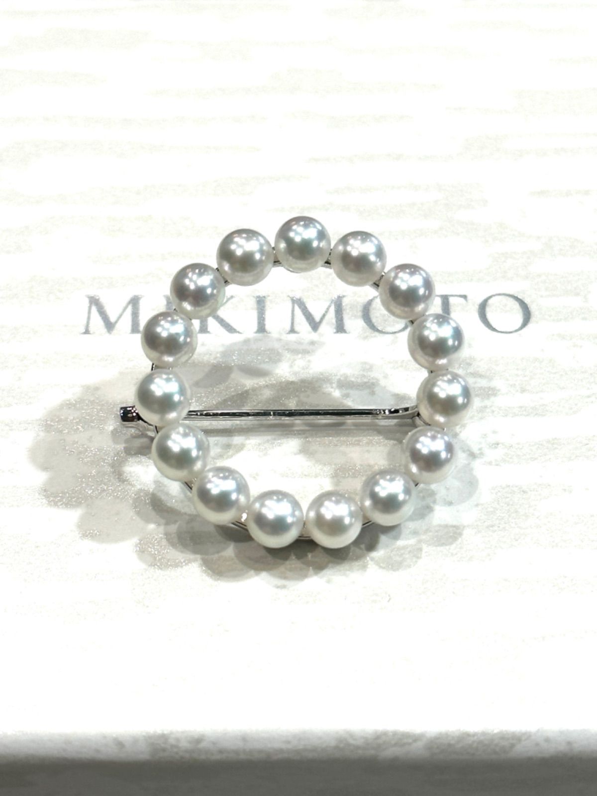 MIKIMOTO SV ベビーパール4.2㎜ サークルブローチ MIKIMOTO SV ベビーパール4.2㎜ サークルブローチ - メルカリ