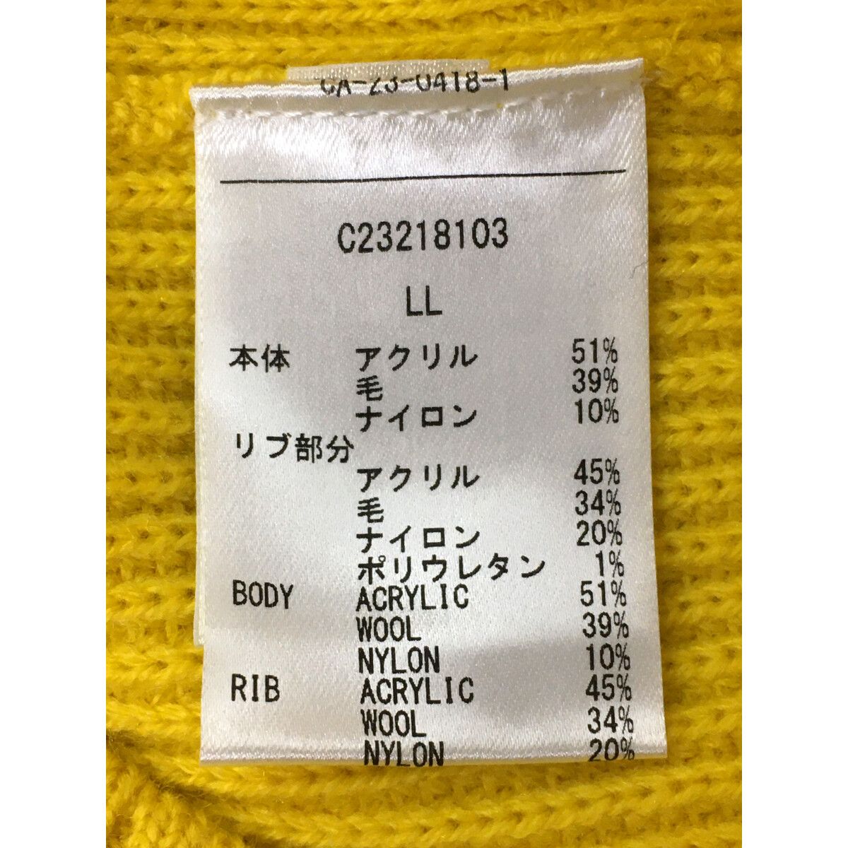 未使用品 メンズ キャロウェイ Callaway セーター LL 黄色