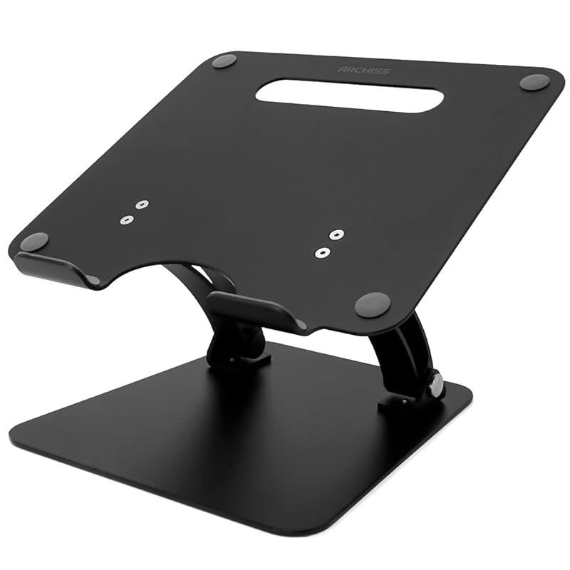 在庫 ARCHISS ノートパソコン タブレット アルミスタンド LIFT UP-STAND BY ME ブラック AS-LUBM-BK