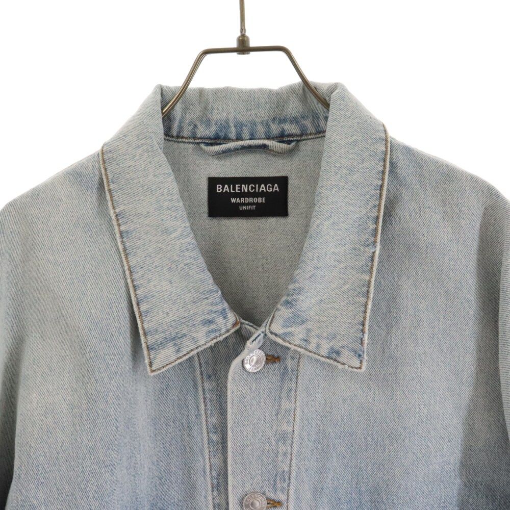 BALENCIAGA (バレンシアガ) 22SS Metal Logo Oversized Denim Jacket 