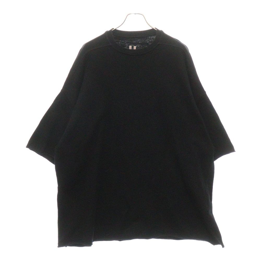 Rick Owens (リックオウエンス) 23AW TOMMY T オーバーサイズトミー半袖Tシャツ ブラック RU02C7283-BG