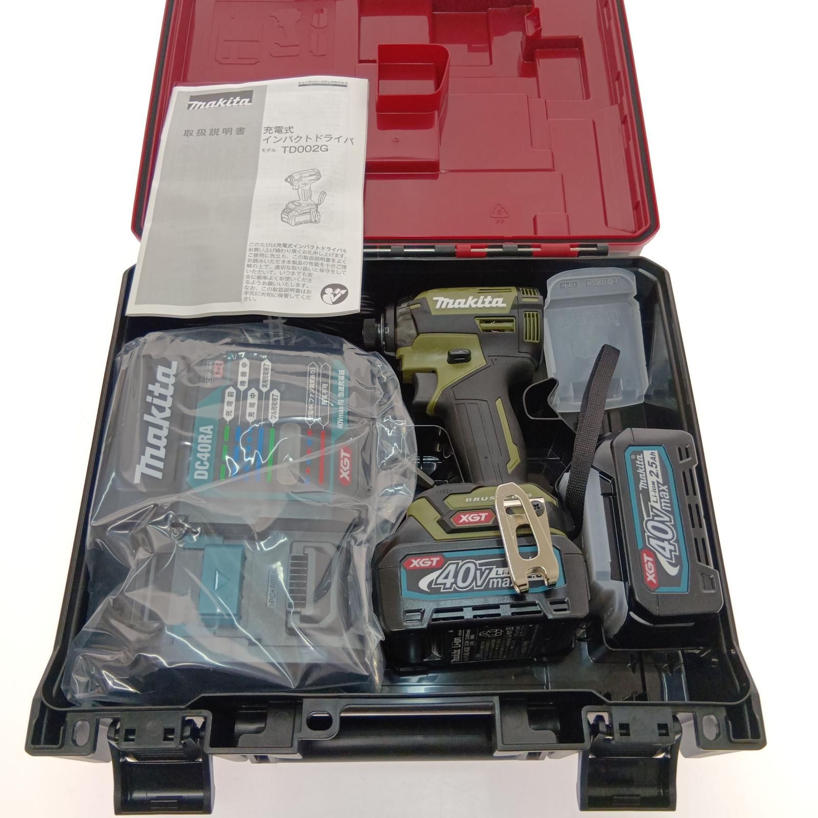 □□MAKITA マキタ 充電式インパクトドライバ 40V TD002GRDXO オリーブ