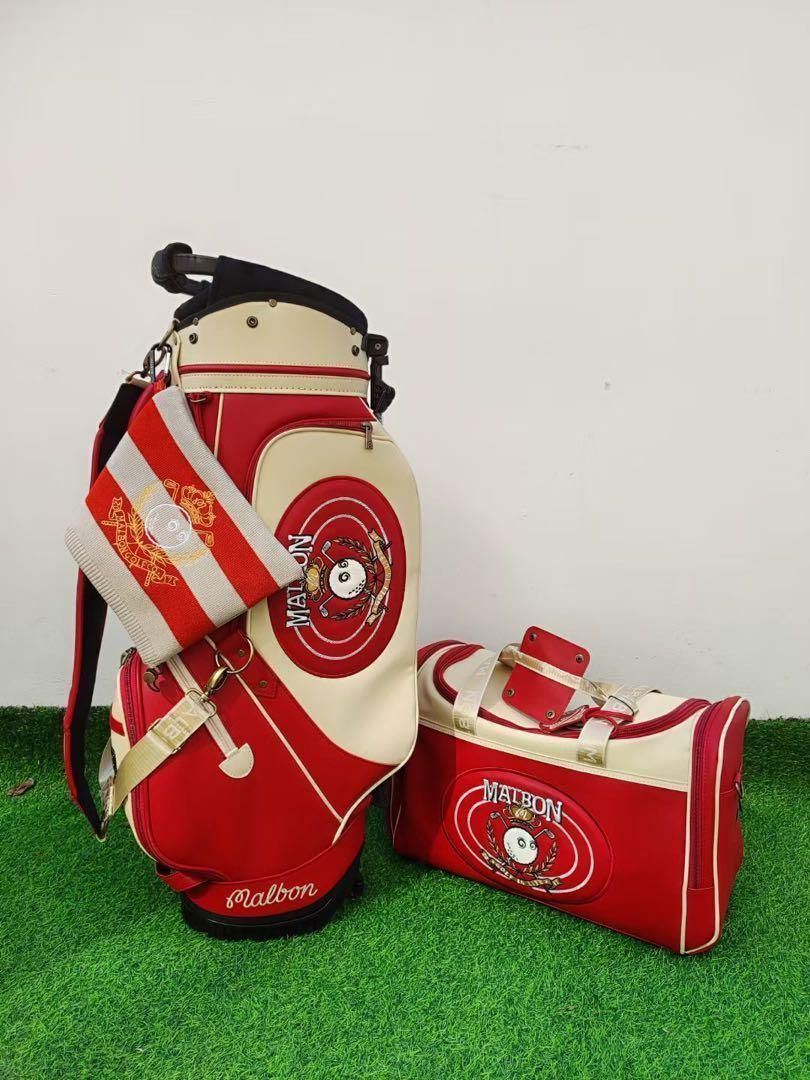 ビームス ゴルフ トリコロールカラー キャディーバック 9インチ BEAMS