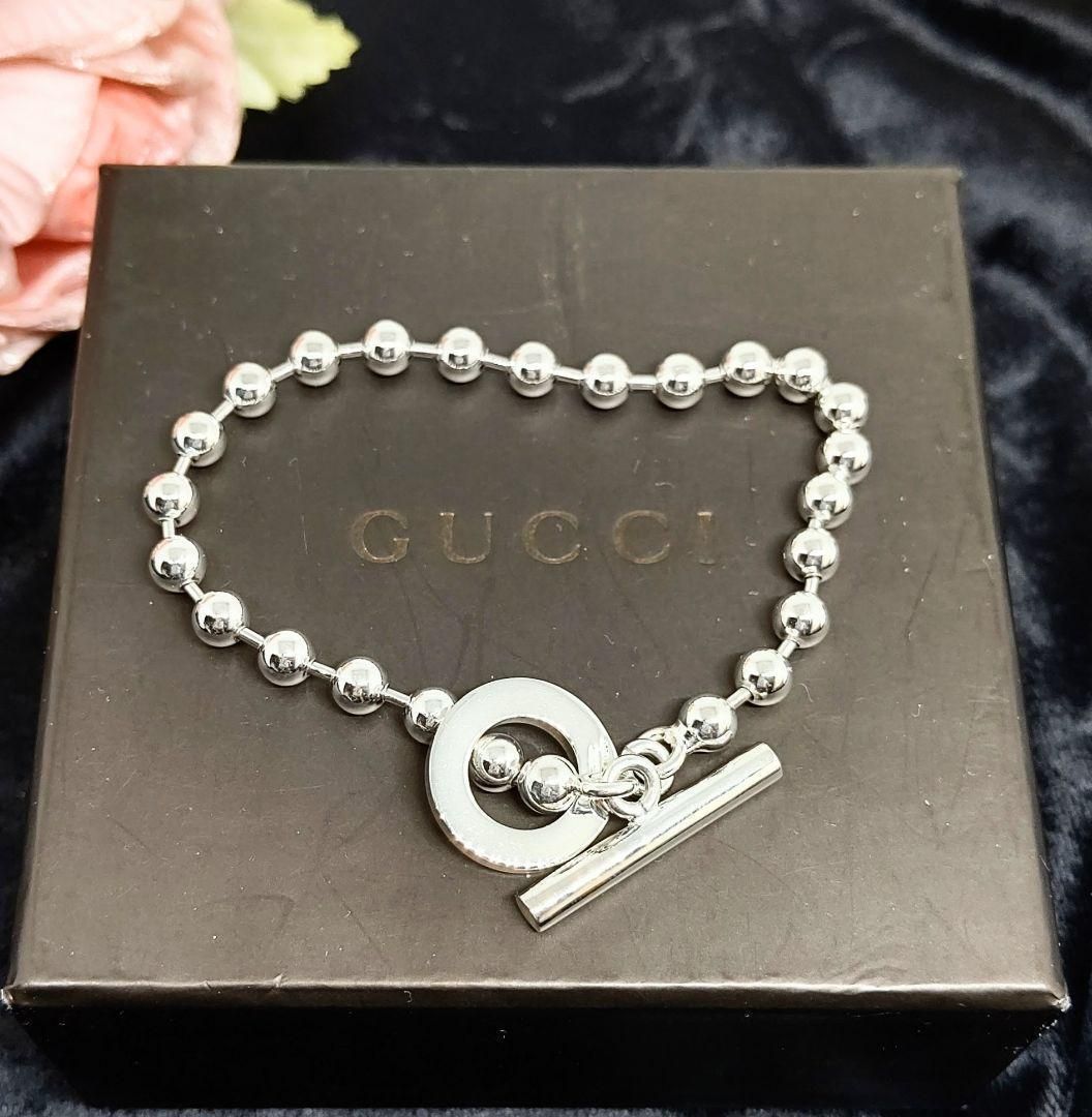 極美品✨️✨ GUCCI ボールチェーン ブレスレット スターリング