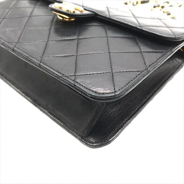 良品 CHANEL シャネル ココマーク マトラッセ ラムスキン プッシュ