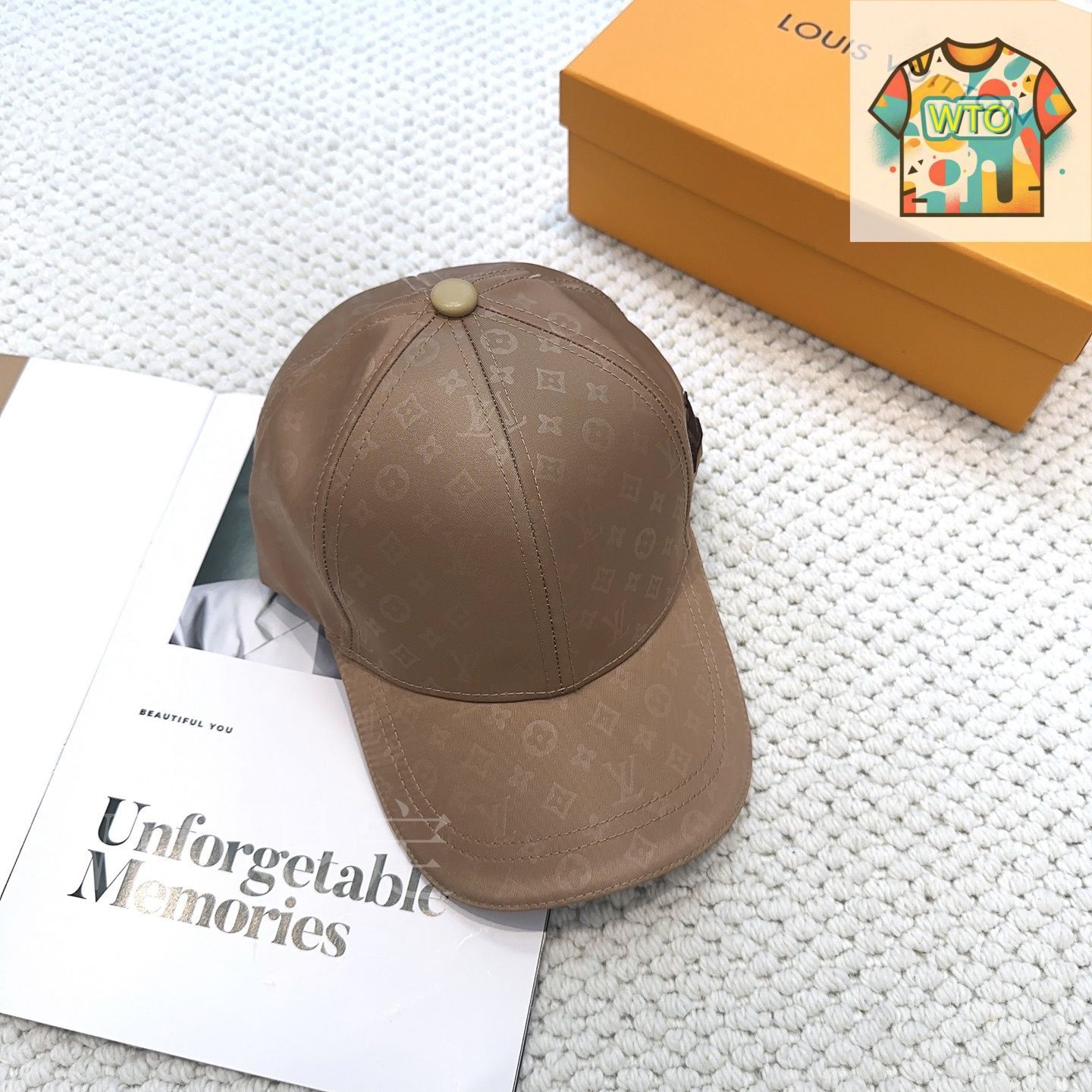 今日WTO】Louis Vuitton LV 刺繍ベースボールキャップ-NF26