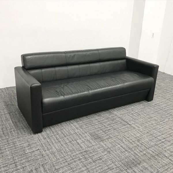 応接用ソファ 3人用 RS23 RS-231 内田洋行 ウチダ ブラック