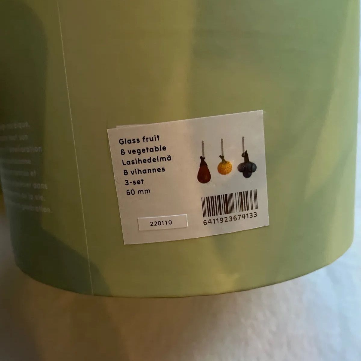 イッタラ ガラスオーナメント フルーツ ベジタブル - メルカリ