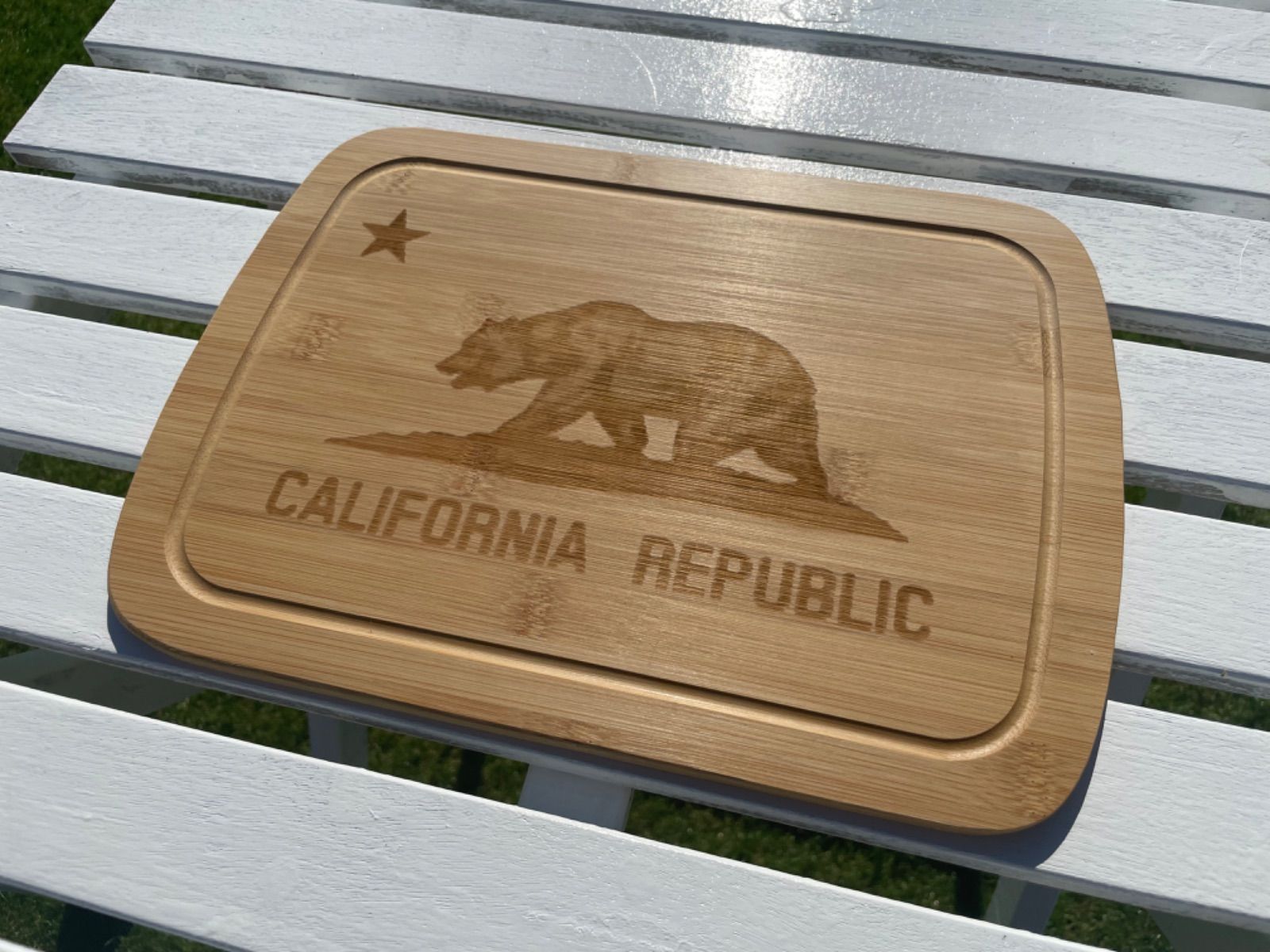 カリフォルニア州形状の石製まな板 カリフォルニア州形状の石製まな板